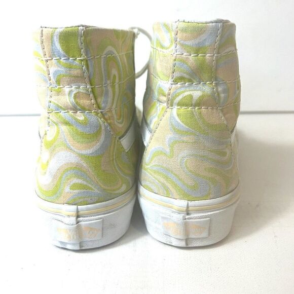 Vans SK8-Hi Sneakers Skate Casual Shoes Womens 7.5 Lace Up Mens 6 Paisley Canvas - Picture 9 of 11